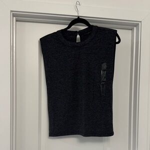 Banana Republic Charcoal Sleeveless Top